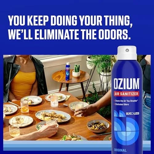Ozium Original Scent Air Sanitizer Spray 236ml (8 Fl Oz) | Eliminates Odors & Sanitizes Air thumbnail 2