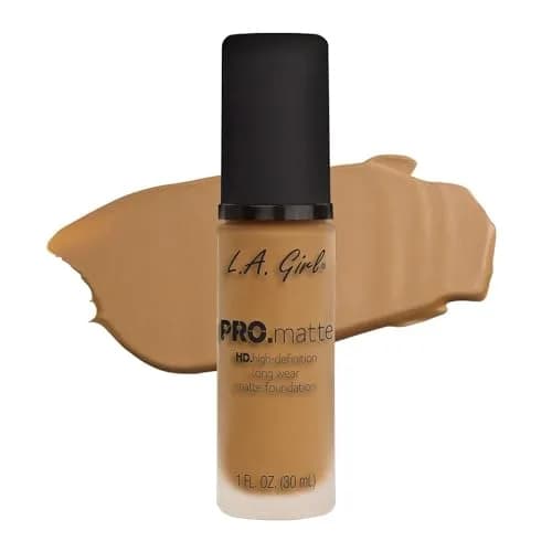 L.A. Girl PRO.Matte Foundation, Sand (30 ml / 1.01 fl oz) | Matte Finish for Flawless Skin thumbnail 1