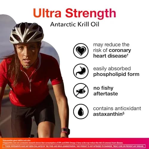 MegaRed Antarctic Krill Oil 1000mg Softgels (60 Count) thumbnail 2