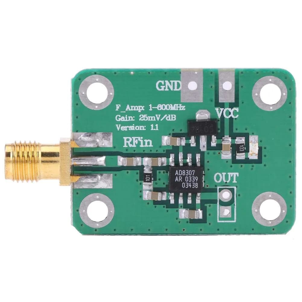Walfront RF Signal Power Meter Logarithmic Detector -74dBm to 18dBm | 1MHz-600MHz Frequency Range - main product image