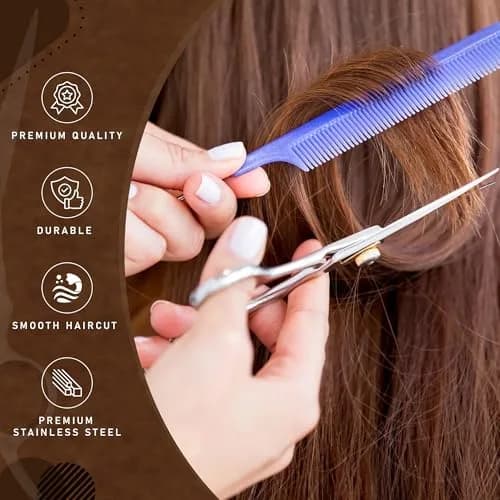 RUVANTI Professional Hair Cutting Shears 6.5" Japanese Steel | Precision Barber Scissors for Salon & Home Use thumbnail 4