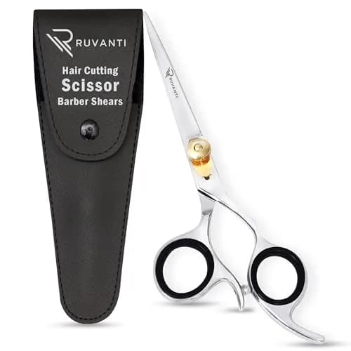 RUVANTI Professional Hair Cutting Shears 6.5" Japanese Steel | Precision Barber Scissors for Salon & Home Use thumbnail 8