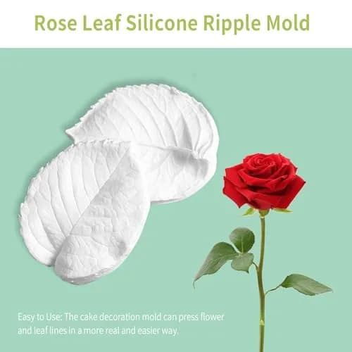 KALAIEN Leaf Petal Veiner Gum Paste Mold 2.5" | Food-Grade Silicone for Cake & Chocolate Decor thumbnail 6