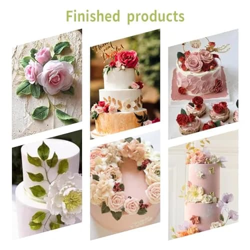 KALAIEN Leaf Petal Veiner Gum Paste Mold 2.5" | Food-Grade Silicone for Cake & Chocolate Decor thumbnail 7