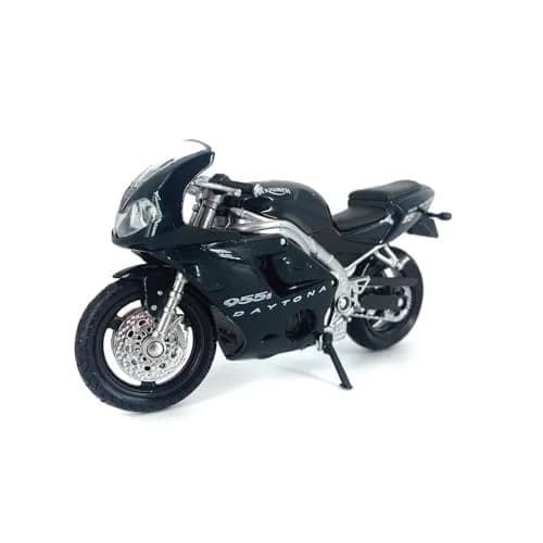 Welly 2002 Triumph Daytona 955i Sport Bike Replica, Black, 1:18 Scale | Realistic Die-Cast Model for Collectors & Decor thumbnail 1