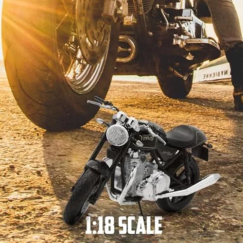 Welly 2002 Triumph Daytona 955i Sport Bike Replica, Black, 1:18 Scale | Realistic Die-Cast Model for Collectors & Decor thumbnail 4