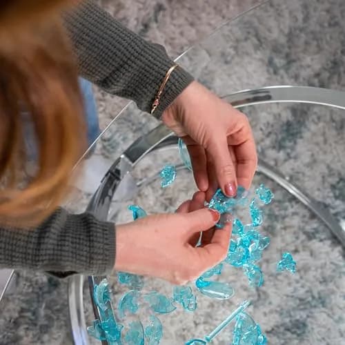 Bepuzzled Disney Cinderella Castle Crystal 3D Puzzle Deluxe, 71-Piece, Ages 12+ | Translucent Crystal Build thumbnail 5