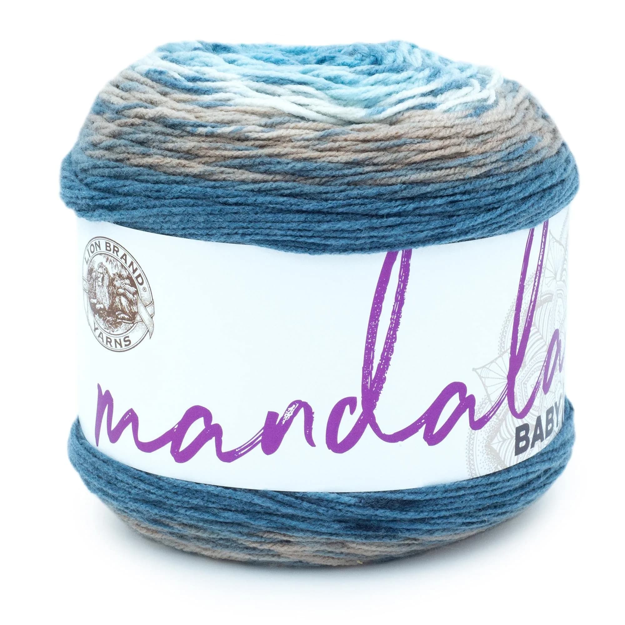 Lion Brand Yarn Mandala Baby Yarn Wishing Well 590 yd (540 m) | CYC #3 Light Acrylic - main product image