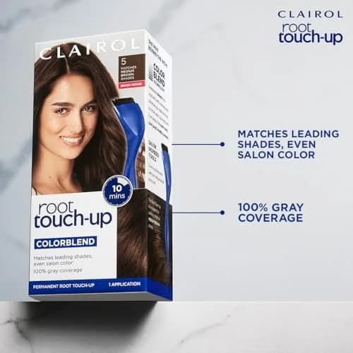 Clairol Root Touch Up Permanent Hair Dye 6.5G Lightest Golden Brown 1.1 Fl Oz (33ml) | 100% Gray Coverage thumbnail 6