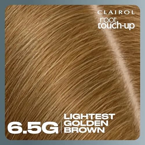 Clairol Root Touch Up Permanent Hair Dye 6.5G Lightest Golden Brown 1.1 Fl Oz (33ml) | 100% Gray Coverage thumbnail 9