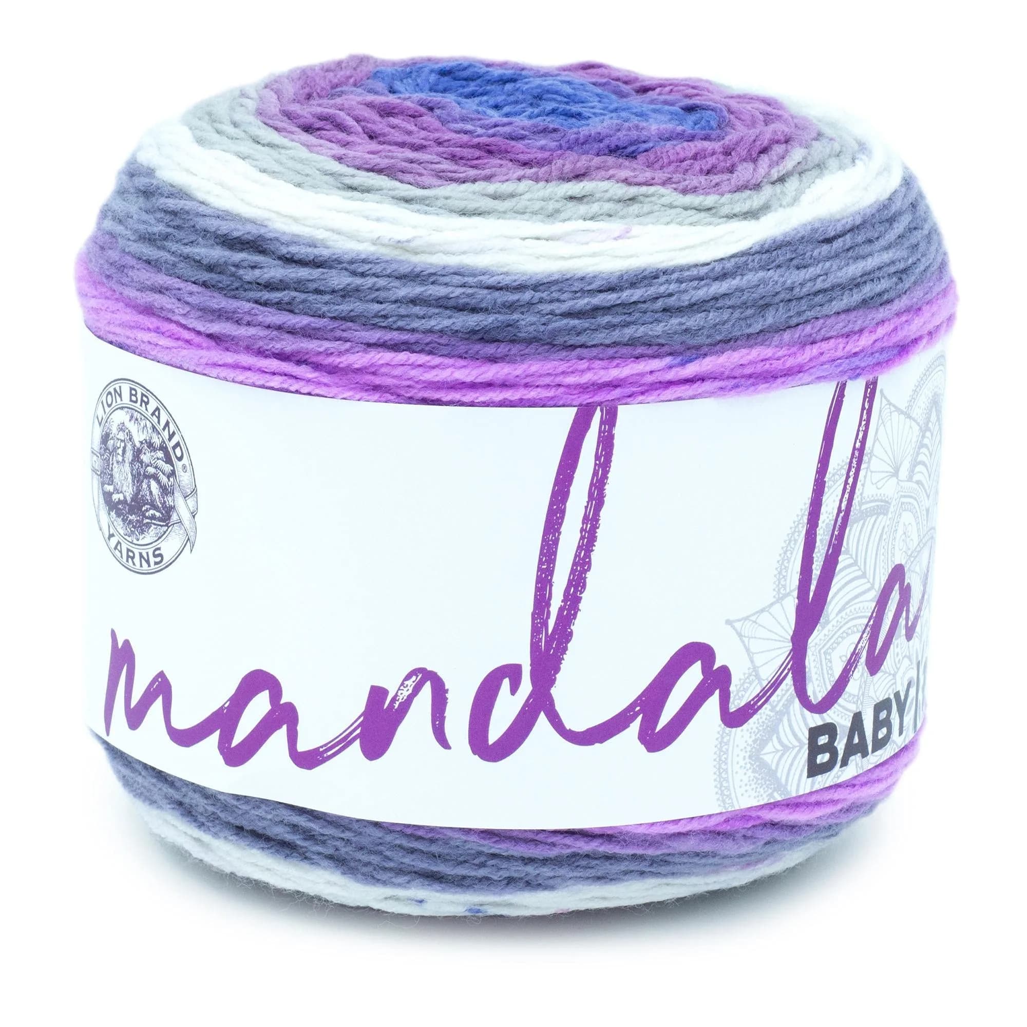 Lion Brand Yarn Mandala Baby Yarn Wishing Well 590 yd (540 m) | CYC #3 Light Acrylic — Magic Moon