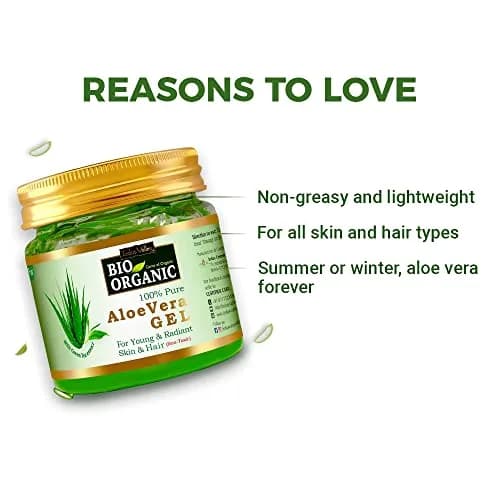 INDUS VALLEY Natural Tulsi Leaf Powder & Organic Aloe Vera Gel Combo | 100g Powder + 175ml Gel | Skin & Hair Care thumbnail 6