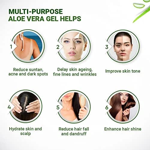 INDUS VALLEY Natural Tulsi Leaf Powder & Organic Aloe Vera Gel Combo | 100g Powder + 175ml Gel | Skin & Hair Care thumbnail 8