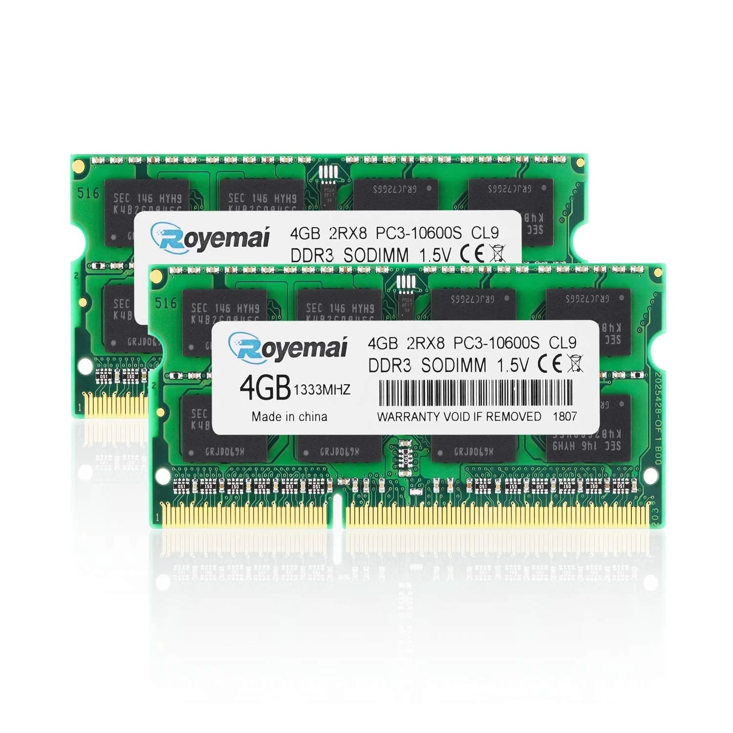 D DUOMEIQI 8GB DDR3 1333MHz SODIMM RAM Kit (2x4GB, 1.5V) | Upgrades MacBook Pro, iMac, Mac mini