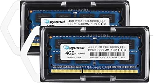 D DUOMEIQI DDR3 1333MHz 8GB Kit (2x4GB) SODIMM RAM | Accelerate Laptop Performance thumbnail 7