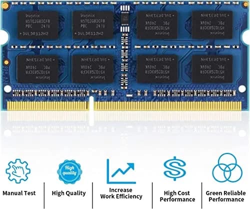 D DUOMEIQI DDR3 1333MHz 8GB Kit (2x4GB) SODIMM RAM | Accelerate Laptop Performance thumbnail 5