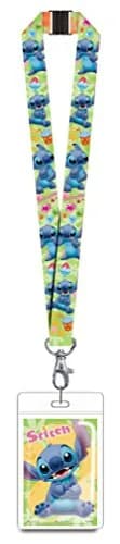 Disney Badge Holder 3" | Stitch Lanyard Novelty Toy for Office & School thumbnail 1