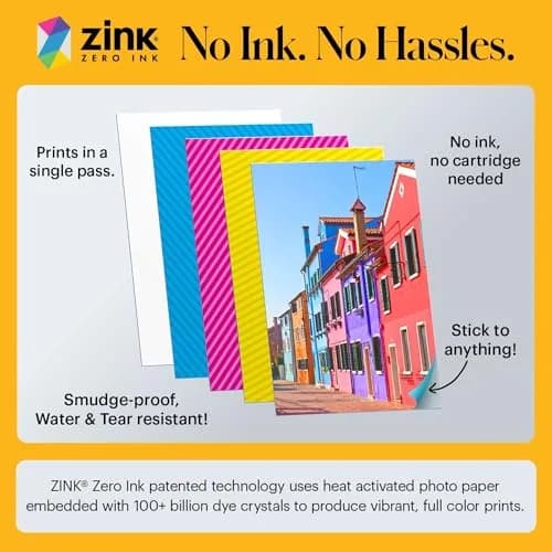 KODAK Printomatic Digital Camera 5MP | Portable Instant Print with Sticky-Back Photos thumbnail 4