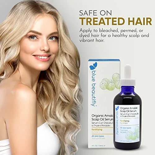 Blue Beautifly Organic Amla Oil for Scalp Serum 4 fl oz | Nourishes & Rejuvenates Hair & Skin thumbnail 6