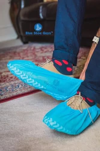 Blue Shoe Guys Premium Disposable Boot & Shoe Covers 200 Pack | Durable, Non-Slip, Water Resistant, Recyclable for Indoor & Outdoor Use thumbnail 6