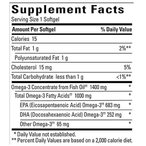 Nature Made Ultra Omega-3 Fish Oil 1400 mg Softgels thumbnail 2