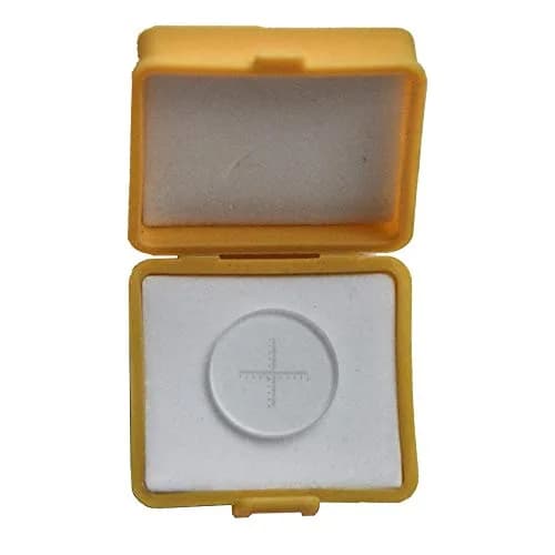 MUHWA 0.1mm High Precision Ocular Micrometer Diameter 19mm | Microscope Calibration Ruler thumbnail 1