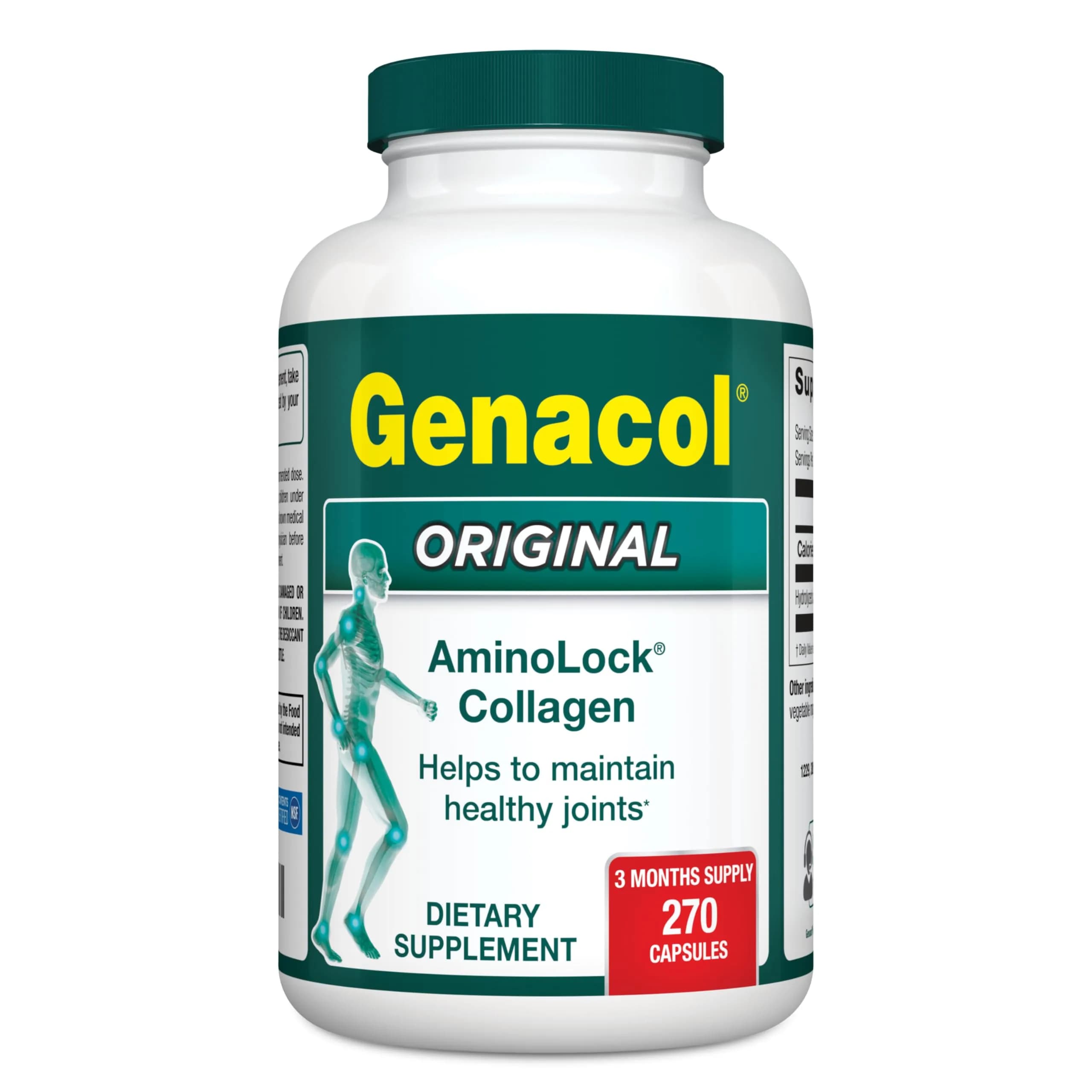 Genacol Original Hydrolyzed Collagen Joint Supplement 270 Count (90-Day Supply) | Clinically Studied for Joint Health — Capsule
