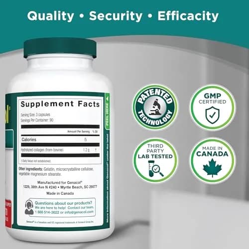 Genacol Original Hydrolyzed Collagen Joint Supplement 270 Count (90-Day Supply) | Clinically Studied for Joint Health thumbnail 4