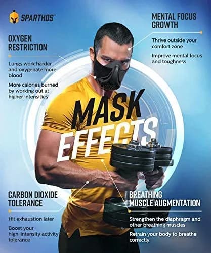 Sparthos High Altitude Training Mask Red Camo | Simulates 16 Breathing Levels thumbnail 3
