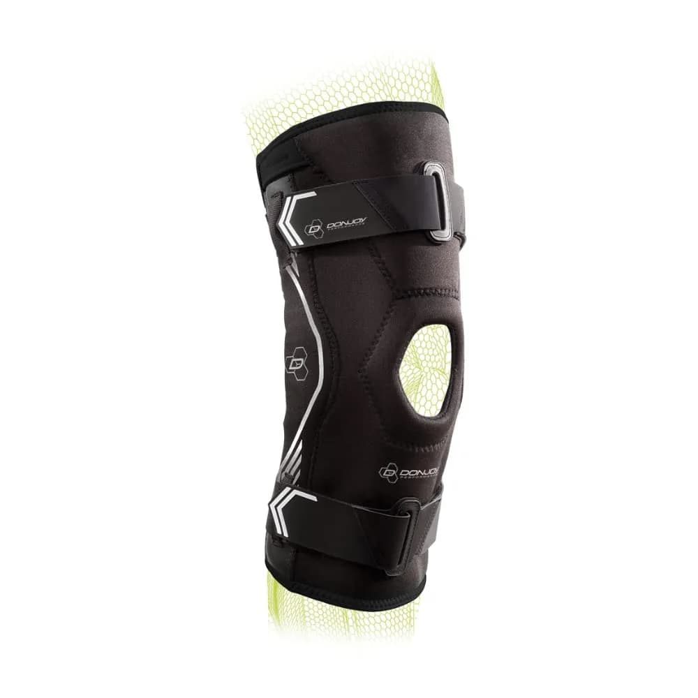 DonJoy Performance Bionic Drytex Knee Sleeve Large | Hinged Support for Sprains & Instability — Black