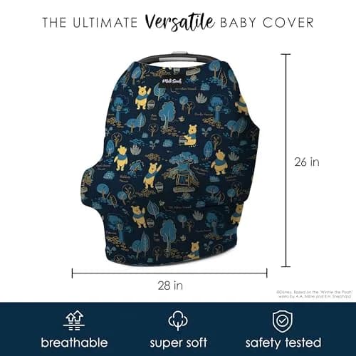 Milk Snob Original Disney 5-in-1 Cover Winnie the Pooh 61cm (24in) | Breathable Multi-Use Baby Cover thumbnail 7