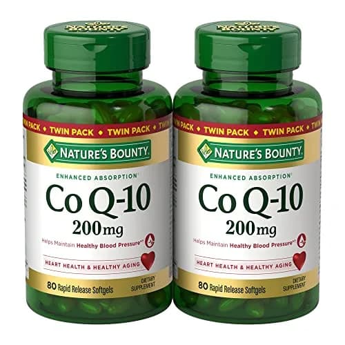 Nature's Bounty CoQ10 200mg Softgels, 160 Count (Pack of 2) thumbnail 1