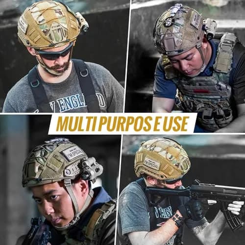 ONETIGRIS Helmet Cover, Tactical Fast Cover Cloth for PJ Helmet, Size M/L | Water-Resistant & Dust-Proof thumbnail 6