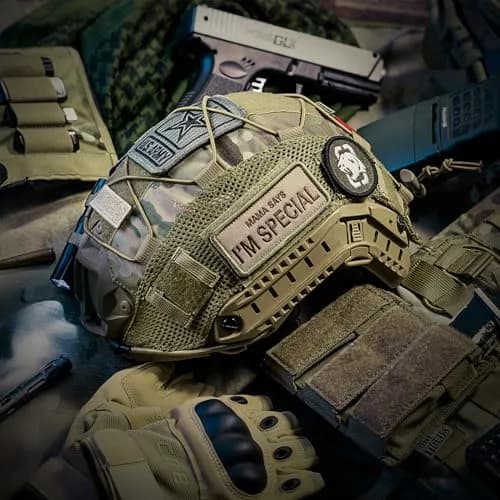 ONETIGRIS Helmet Cover, Tactical Fast Cover Cloth for PJ Helmet, Size M/L | Water-Resistant & Dust-Proof thumbnail 7