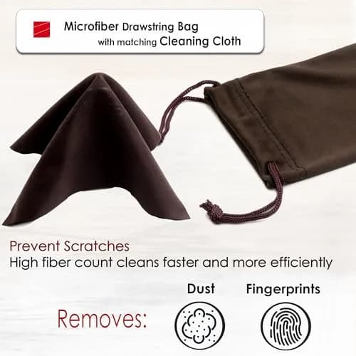 MyEyeglassCase Glasses Case Hard Shell for Small - Medium Frames | Elegant Brown Travel Storage thumbnail 6