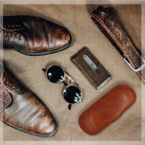 MyEyeglassCase Glasses Case Hard Shell for Small - Medium Frames | Elegant Brown Travel Storage thumbnail 2