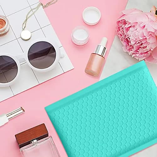 UCGOU Teal Bubble Mailers 4x8 Inch (50 Pack) | Opaque Poly Padded Envelopes for Shipping thumbnail 8