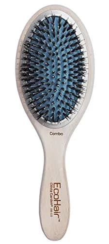 Olivia Garden EcoHair Paddle Bamboo Hair Brush, EH-CO, Combo | Handcrafted Bamboo Handle, Ionic Bristles, All Hair Types thumbnail 1