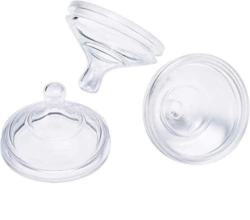 Boon Nursh Silicone Baby Bottle Nipples Fast Flow 3 Count | Mimics Nature for Natural Feeding thumbnail 1
