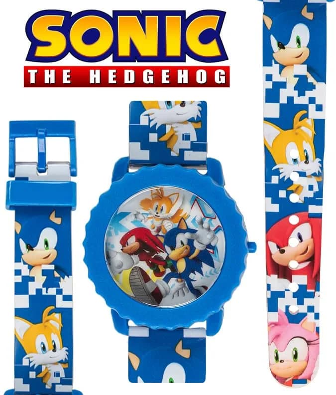 Accutime Sonic The Hedgehog Kids Digital Watch – Flashing LED Display, Adjustable Strap, for Ages 4+ thumbnail 3
