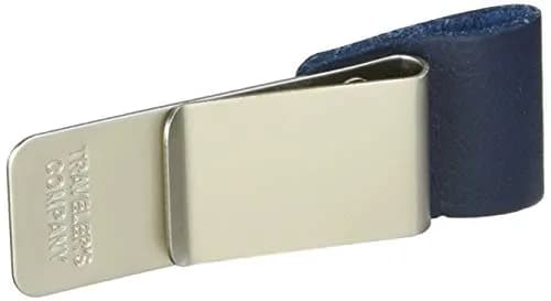 Midori Traveler's Notebook Pen Holder Medium Blue | Clip-On Leather Organizer for Pens up to 12mm thumbnail 1