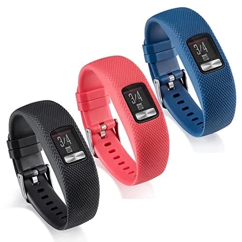ZSZCXD Silicone Replacement Band for Garmin Vivofit 4 Large 3-Pack | Adjustable, Breathable, Lightweight thumbnail 1