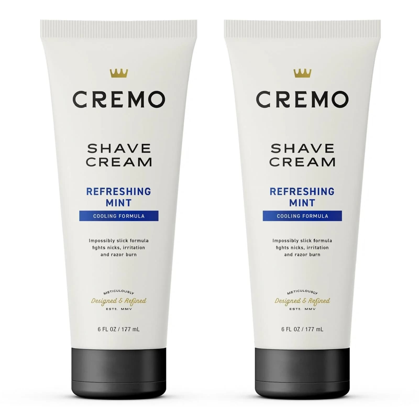 Cremo Cooling Shaving Cream for Men, 355ml (12 Fl Oz) | Fights Nicks, Irritation & Razor Burn