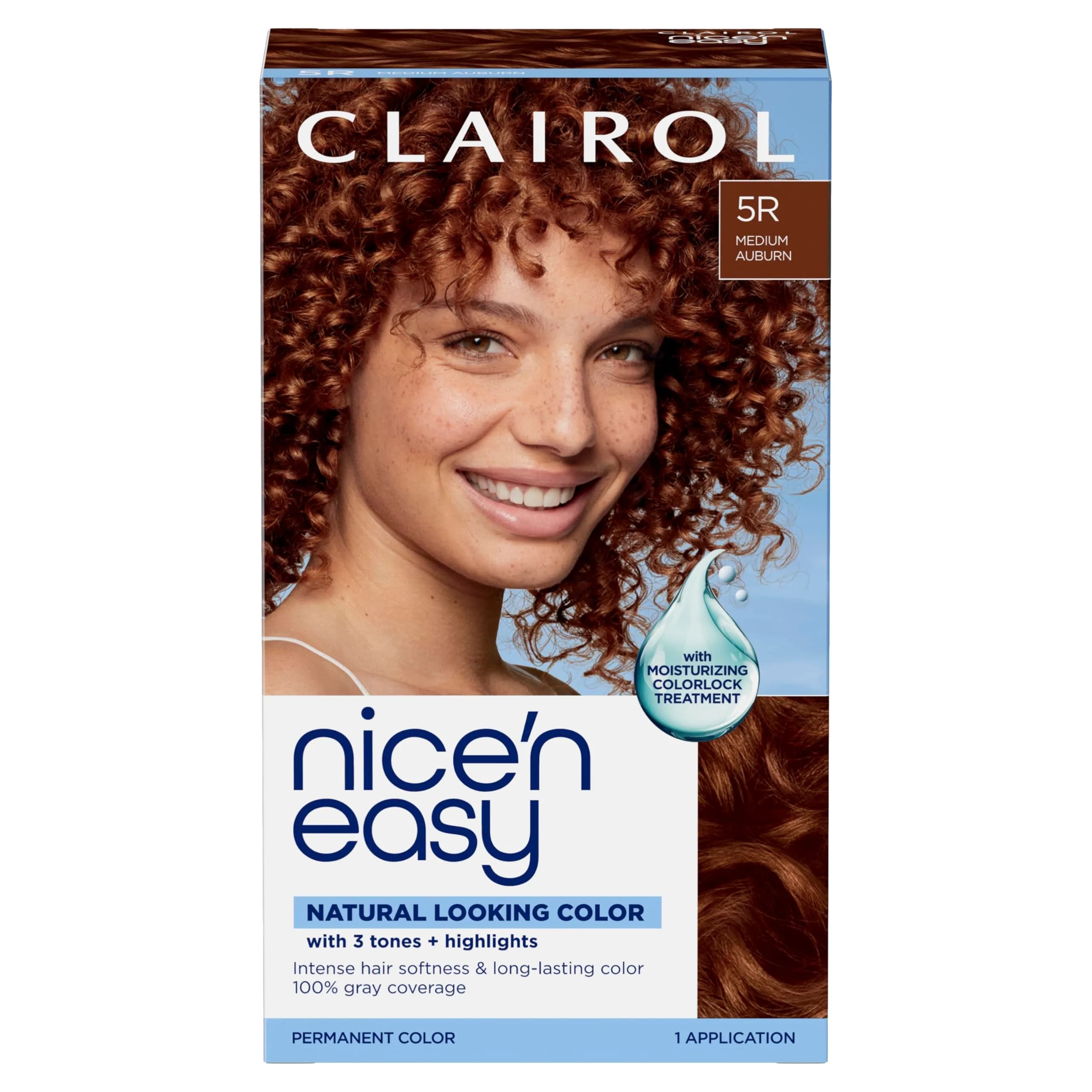Clairol Nice'n Easy Permanent Hair Dye 5R Medium Auburn - Single Pack