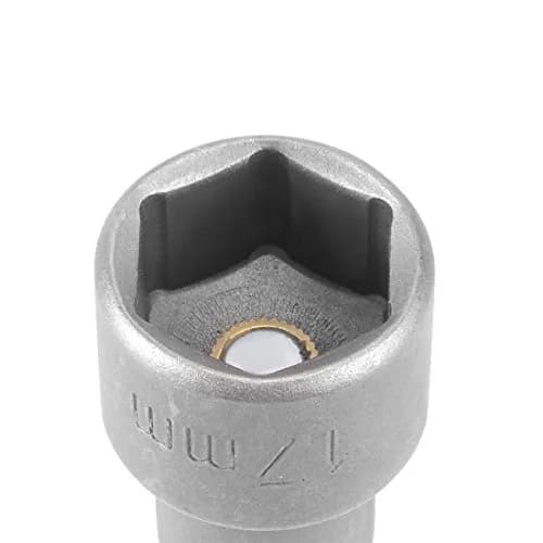 uxcell 17mm Magnetic Nut Setter Driver Bit 65mm Length | 1/4" Hex Shank thumbnail 4