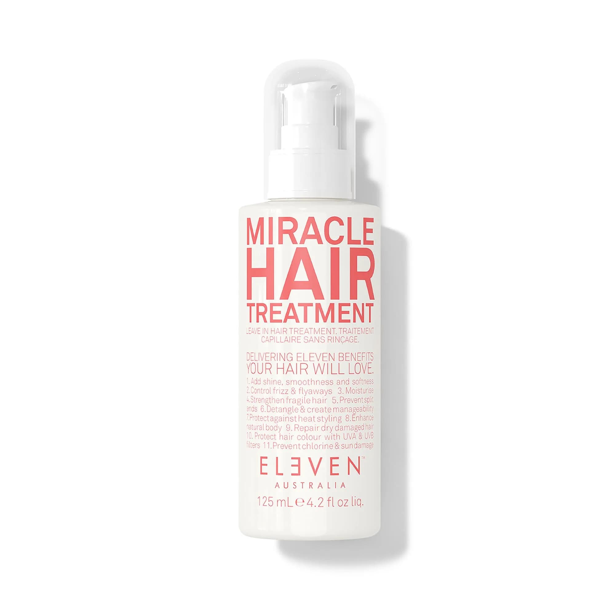 ELEVEN AUSTRALIA Miracle Hair Treatment Leave-In Conditioner 4.2 Fl Oz | All Hair Types, UV & Heat Protection