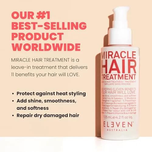 ELEVEN AUSTRALIA Miracle Hair Treatment Leave-In Conditioner 4.2 Fl Oz | All Hair Types, UV & Heat Protection thumbnail 2