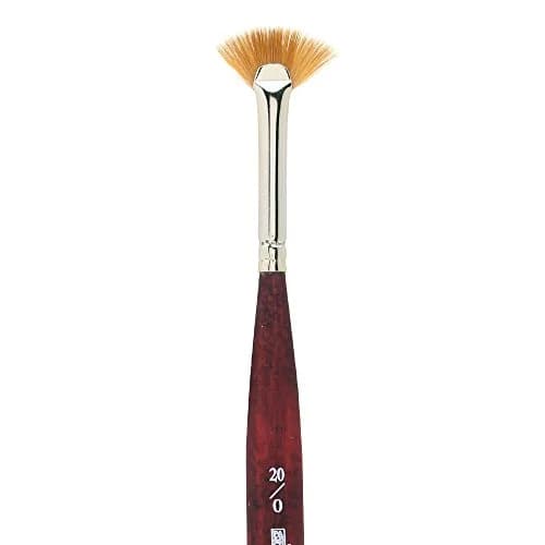 Princeton Velvetouch Artiste Series 3950 Mini Fan Brush 20/0 | Luxury Synthetic Blend for Mixed Media thumbnail 2