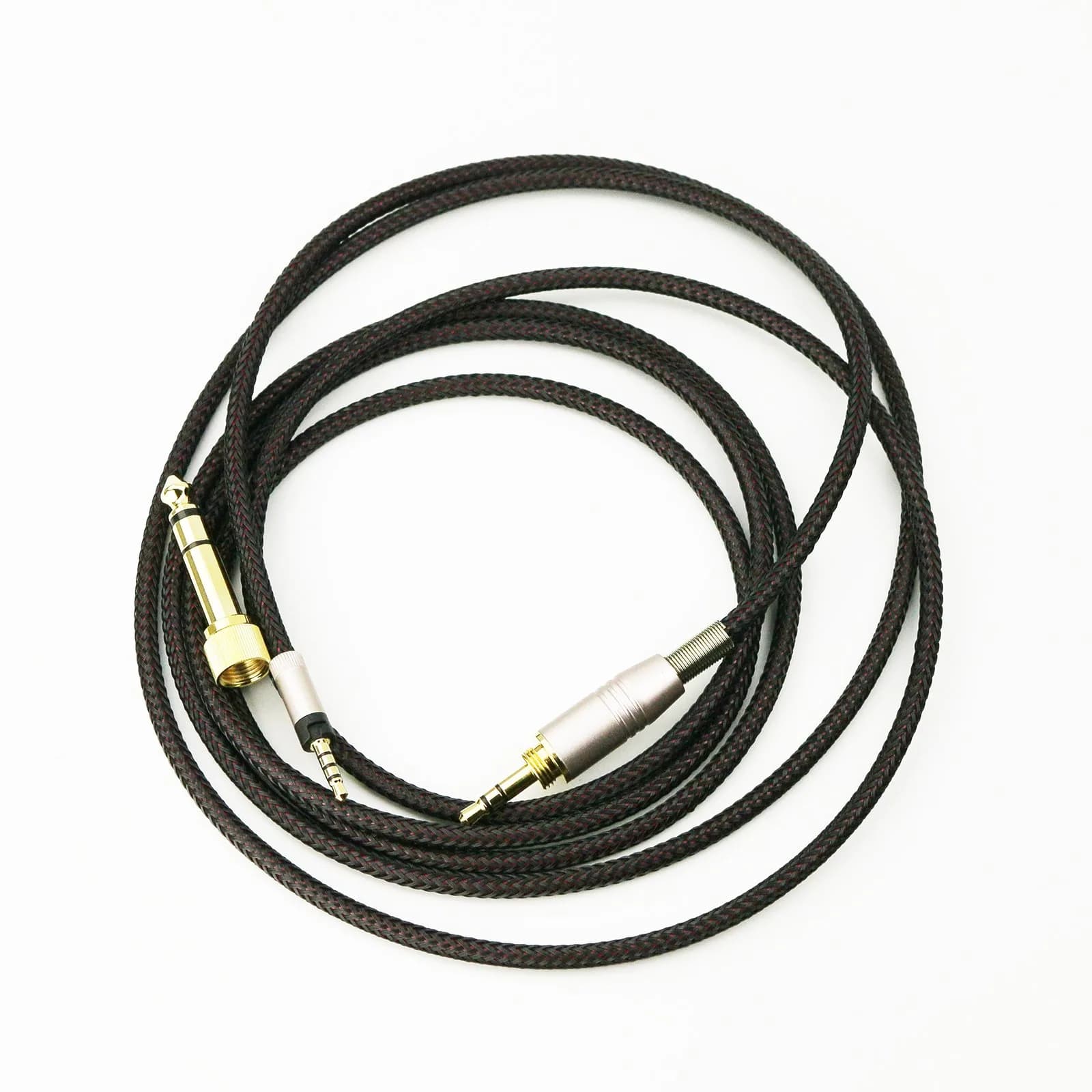 NewFantasia Replacement Audio Upgrade Cable for Sennheiser HD4.40, HD4.50, HD400S Headphones 3m (9.9ft) Braided Tangle-Free — 2meters