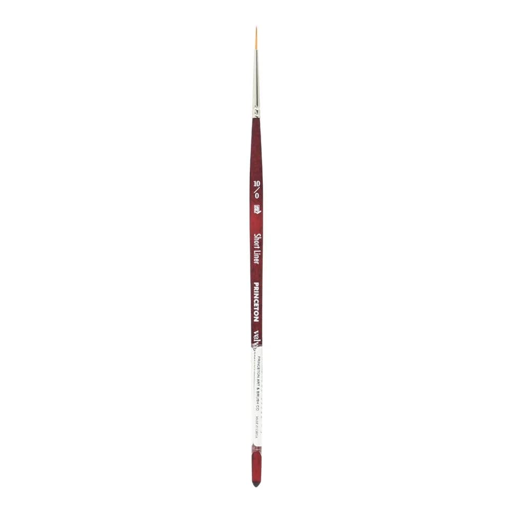 Princeton Velvetouch Artiste Series 3950 Short Liner 10/0 | Luxury Synthetic Brush for Acrylic, Watercolor & Oil - main product image